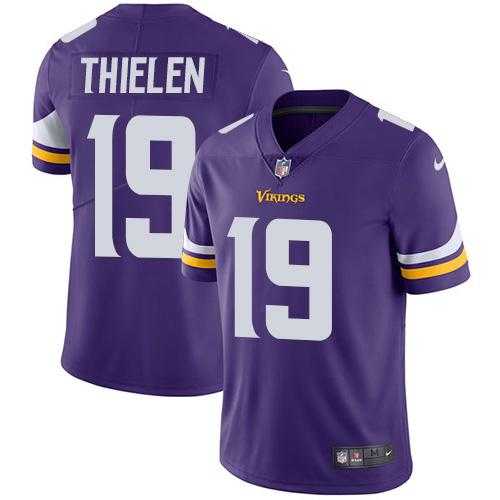 Nike Minnesota Vikings #19 Adam Thielen Purple Team Color NFL Vapor Untouchable Limited Jersey,We sell and wholesale Nike Minnesota Vikings #19 Adam Thielen Purple Team Color NFL Vapor Untouchable Limited Jersey on line form chian!